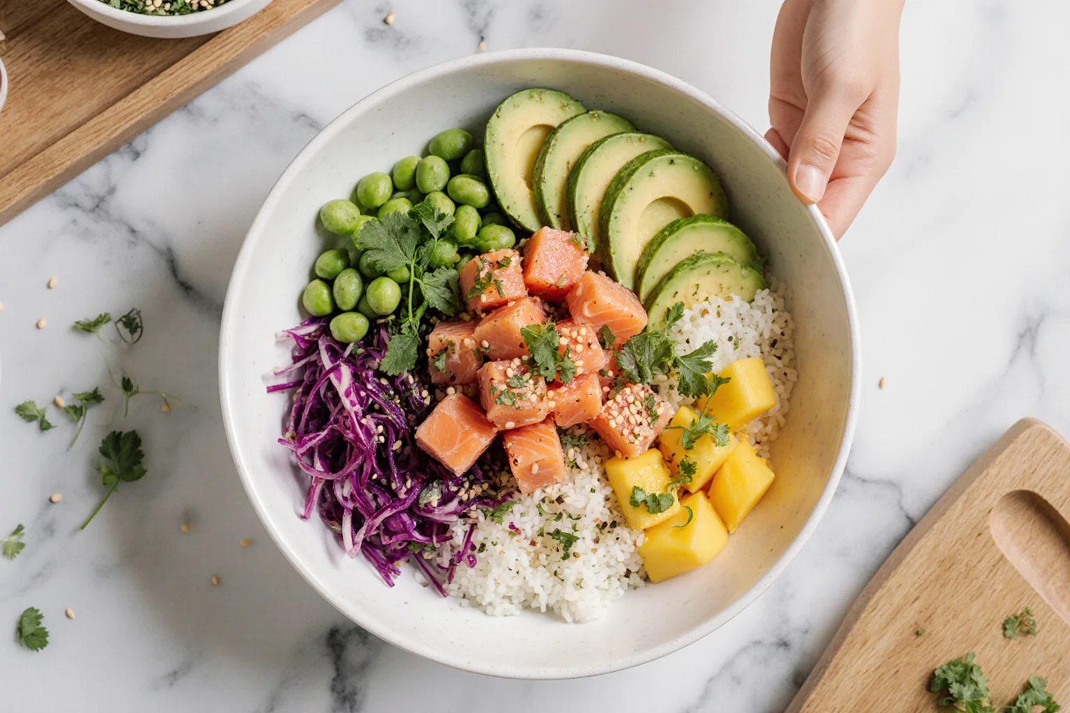 Exemple de site pour des poké bowls